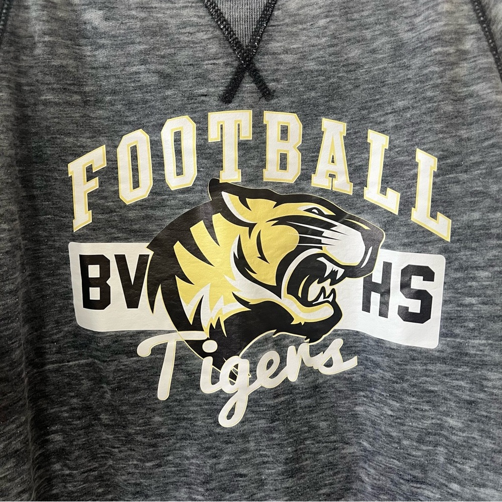 Zen by J. America XXL Gray Football Tigers Graphic Sweatshirt Pullover - Picture 7 of 9